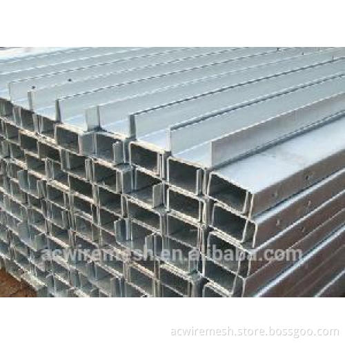 c post galvanized steel guardrail